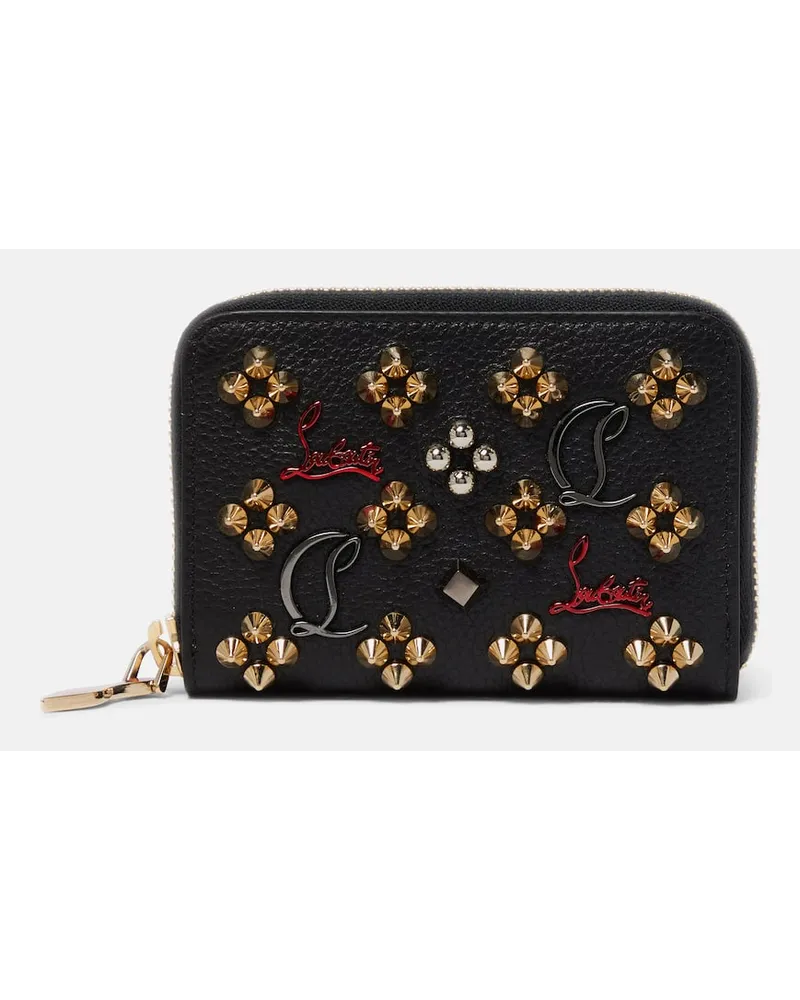 Christian Louboutin Portafoglio Panettone con borchie Nero
