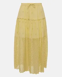 Ulla Johnson Gonna lunga Lucia in voile di cotone Giallo