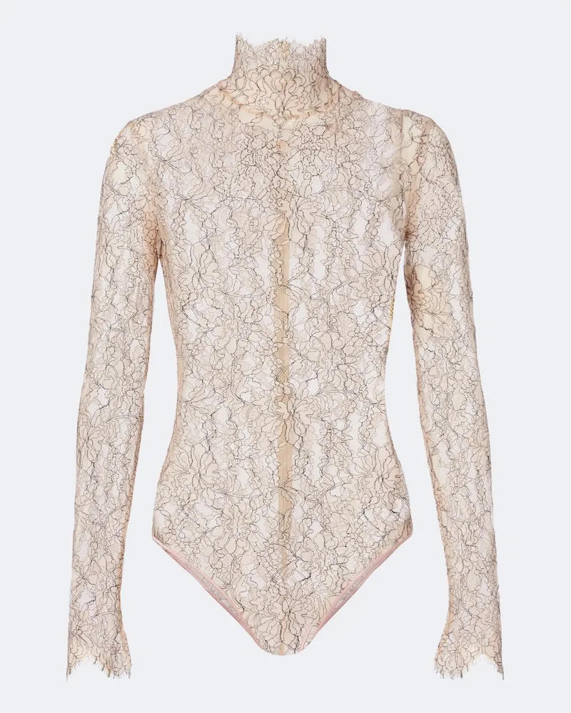 Valentino Garavani Body in pizzo Rosa