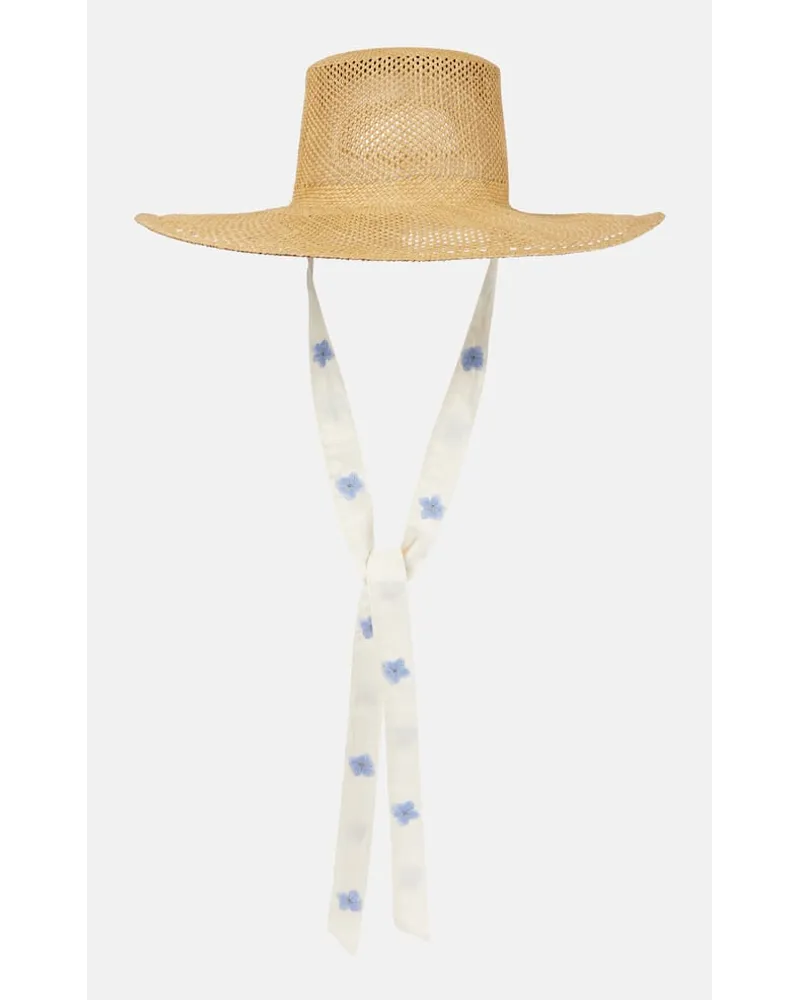 AGUA BENDITA Cappello in rafia Beige