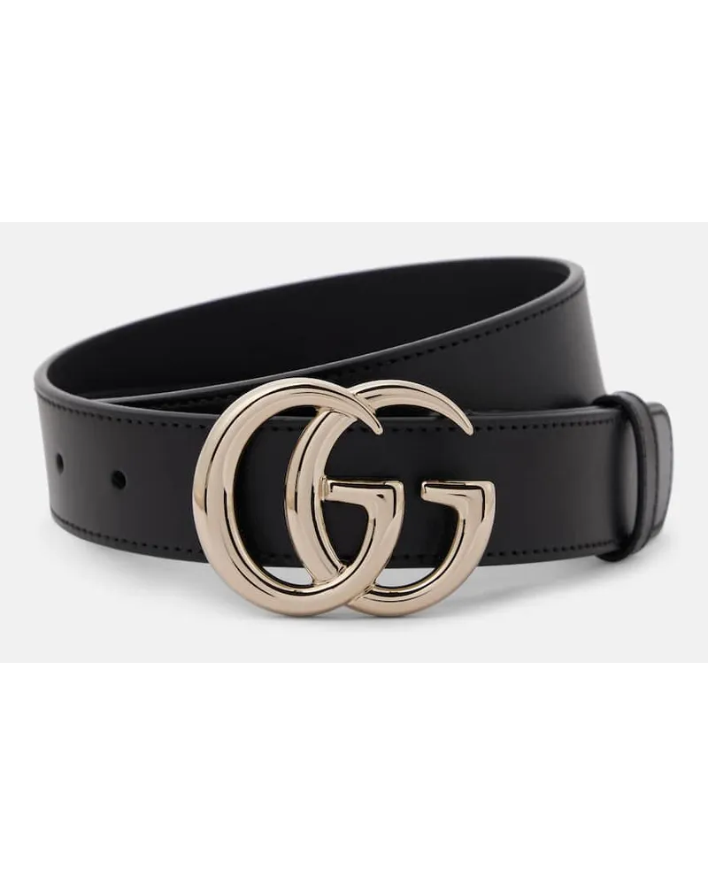 Gucci Cintura GG Marmont in pelle Nero