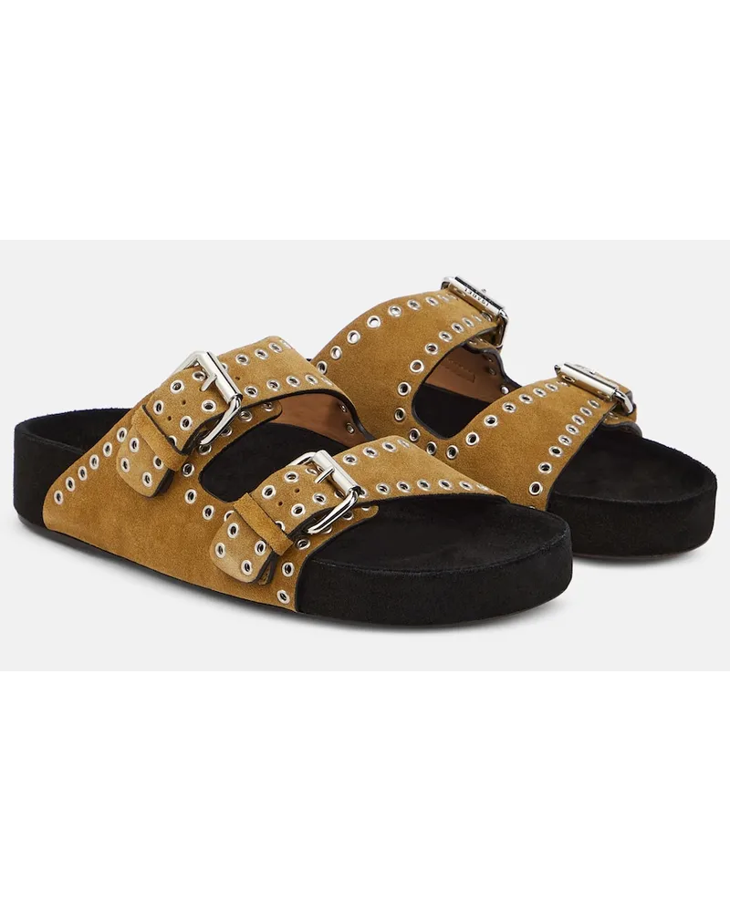 Isabel Marant Sandali Lennyo in suede Marrone