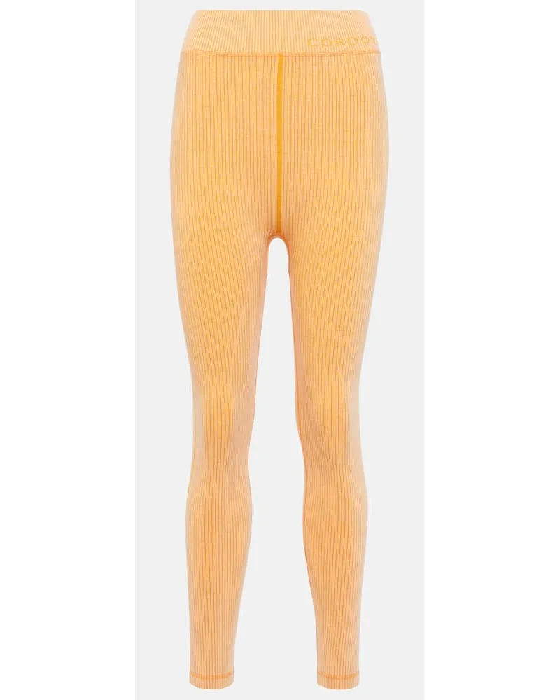 CORDOVA Leggings Sierra a vita alta in maglia Arancione