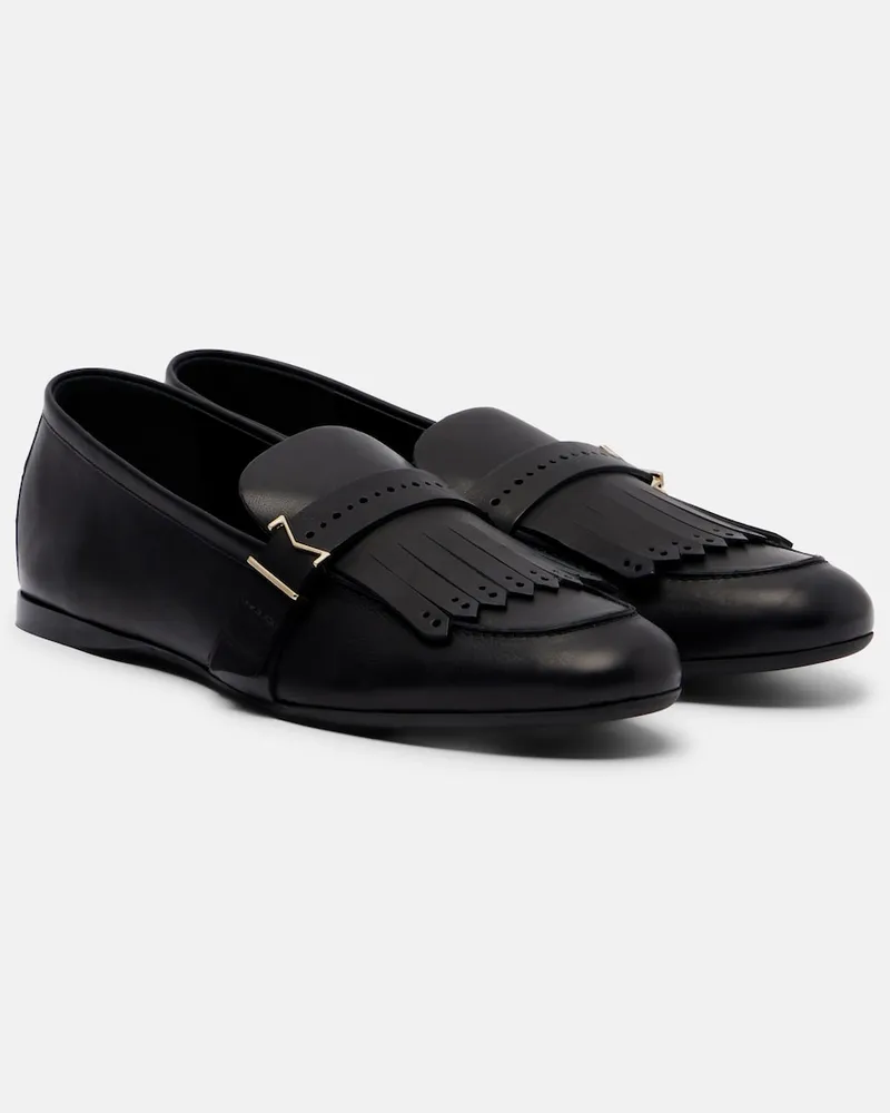 Max Mara Mocassini in pelle Nero