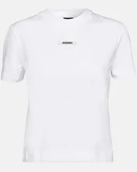 Jacquemus T-shirt Gros Grain in misto cotone Bianco