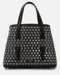 Alaïa Alaïa Borsa Mina 20 in pelle con borchie Nero