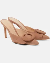 Gianvito Rossi Mules in suede Beige