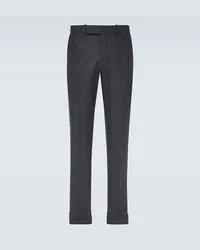 Ralph Lauren Pantaloni slim Chester in misto lana Grigio