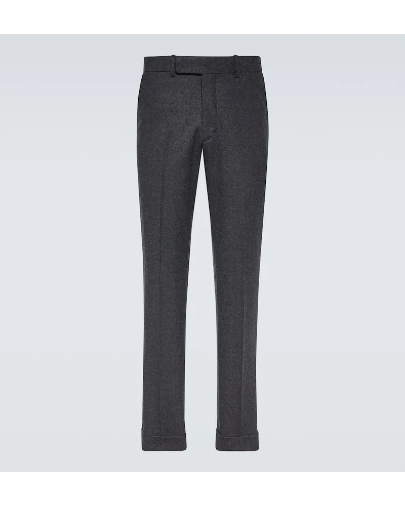 Ralph Lauren Pantaloni slim Chester in misto lana Grigio