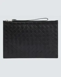 Bottega Veneta Bustina Large in pelle Nero