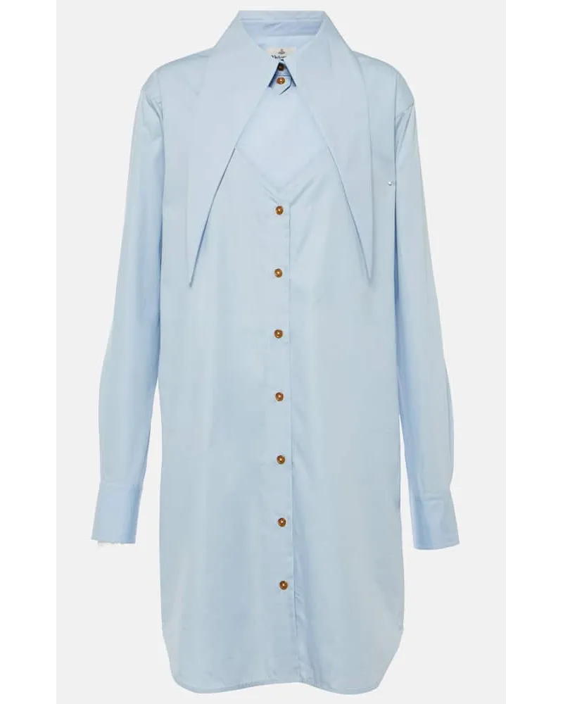 Vivienne Westwood Abito chemisier Heart in cotone Blu