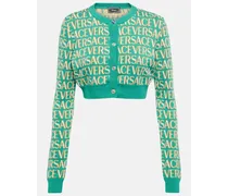 Cardigan cropped Versace Allover