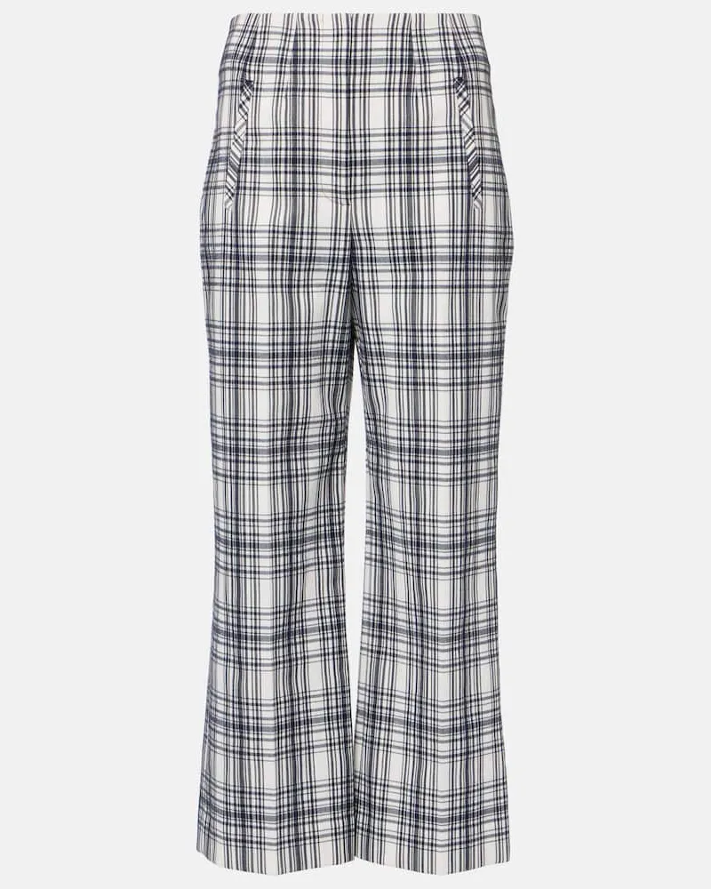 Veronica Beard Pantaloni Dova a gamba larga Bianco