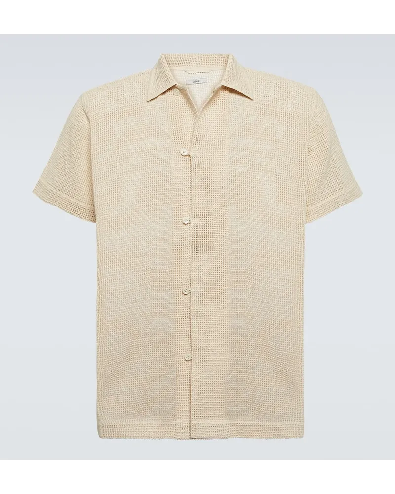 BODE Camicia Open Weave in cotone Neutro