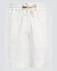 Jil Sander Shorts in misto cotone Bianco