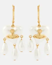 Vivienne Westwood Orecchini Sheryl Orb con perle bijoux Oro