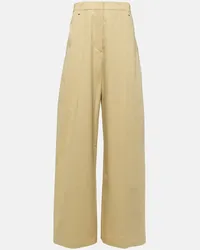 SPORTMAX Pantaloni a gamba larga Gebe in cotone Beige