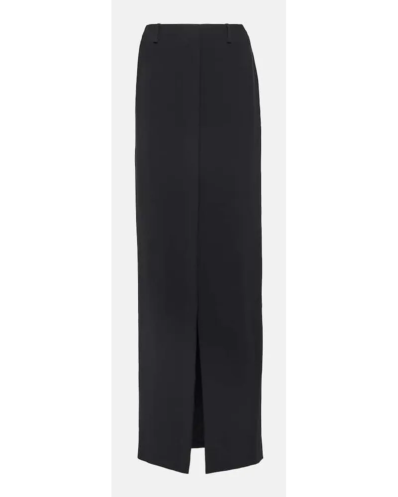 Dries van Noten Gonna lunga in crÃªpe Nero
