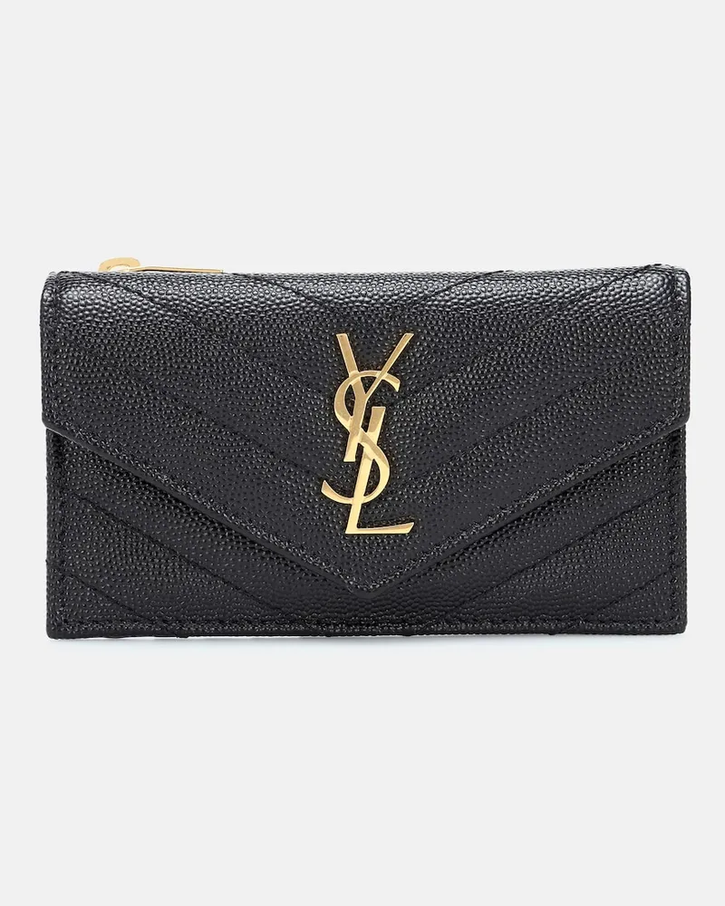 Saint Laurent Portafoglio Envelope Small in pelle Nero
