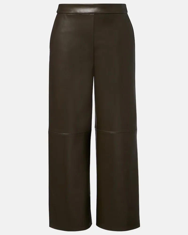 Max Mara Pantaloni regular cropped Verde