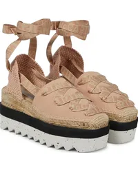 Stella McCartney Sandali espadrillas Gaia con platform Rosa