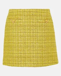 Valentino Garavani Minigonna VGold in tweed Giallo