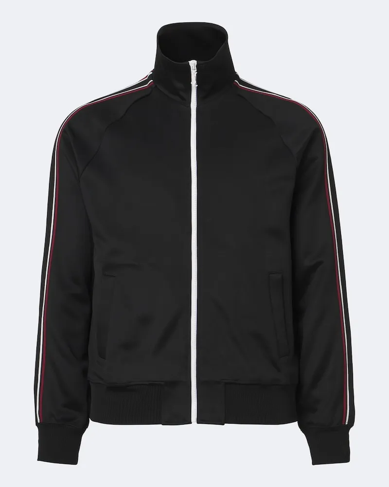 Saint Laurent Giacca sportiva a righe Nero