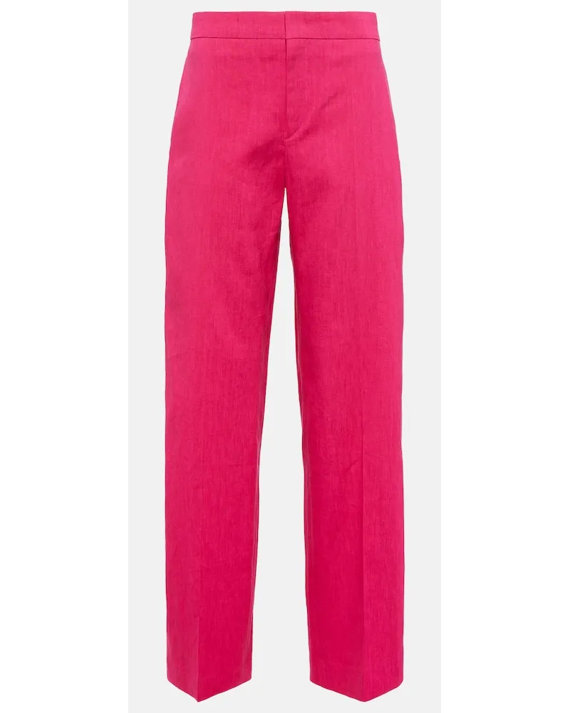 Isabel Marant Pantaloni a gamba larga Scarly Rosa