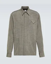 Bottega Veneta Camicia mélange Marrone