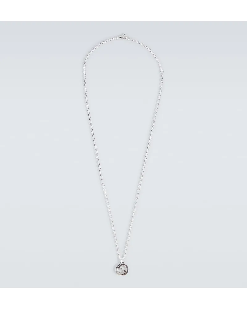 Gucci Collana in argento sterling Interlocking G Argento