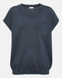 Brunello Cucinelli Top in cashmere Grigio