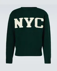 Ralph Lauren Pullover in misto lana con logo Verde