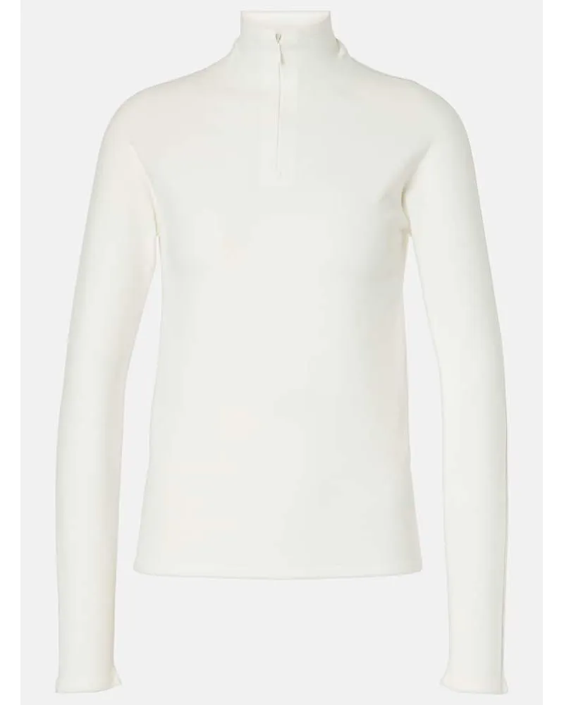The Row Top Patti con zip Bianco