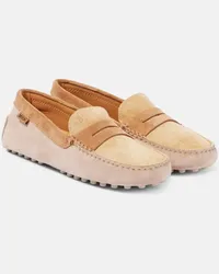 TOD'S Mocassini Gommino Bubble in suede Beige