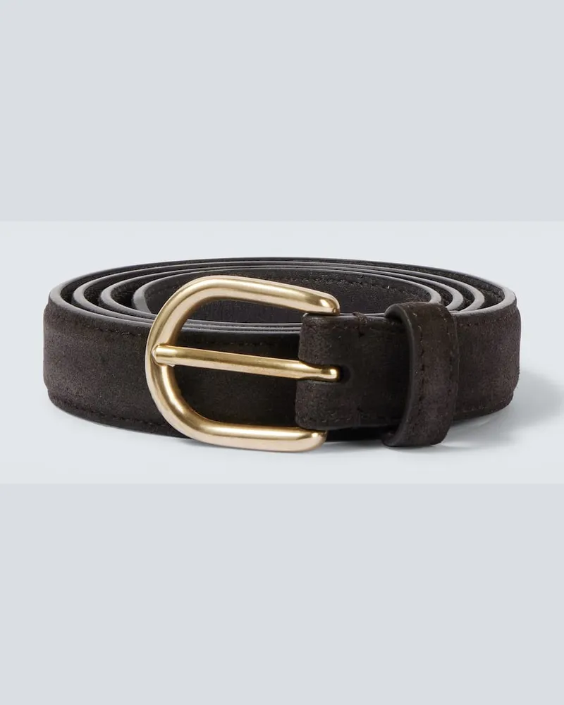 SAMAN AMEL Cintura Cardon in suede Marrone