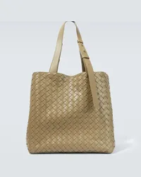 Bottega Veneta Borsa Cube in pelle Beige