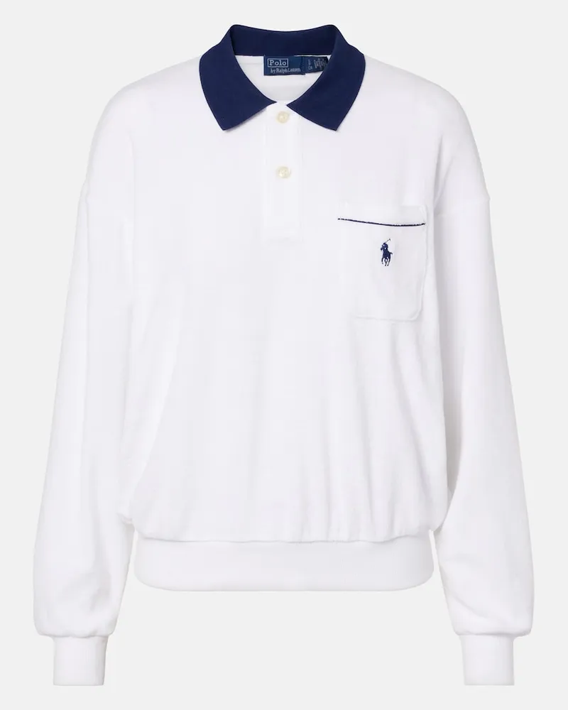 Ralph Lauren Polo in spugna di misto cotone Bianco