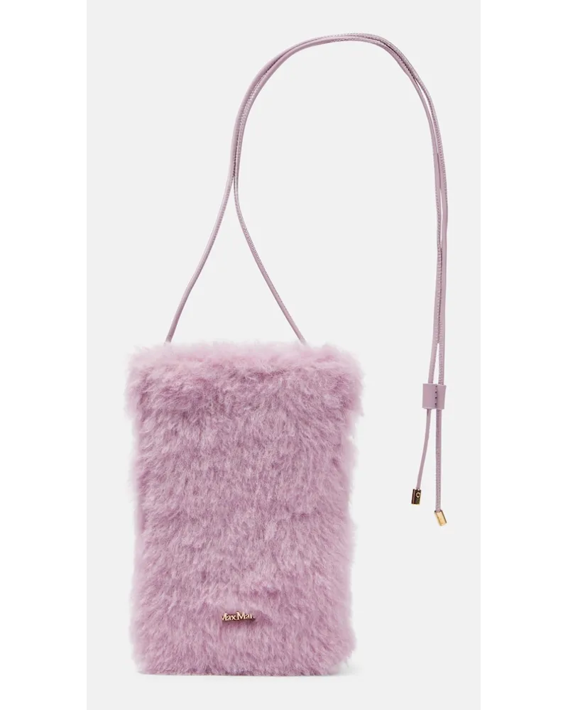 Max Mara Borsa porta cellulare Crossy in teddy Viola