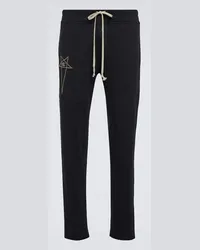 Rick Owens Pantaloni sportivi in cotone Nero