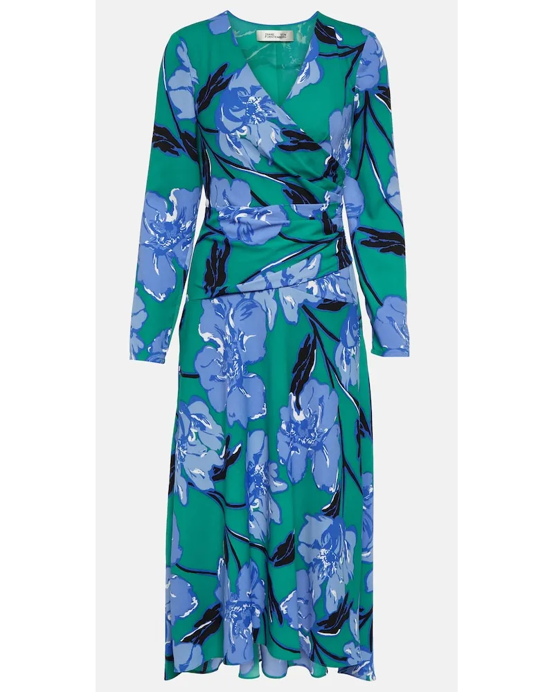 Diane von Furstenberg Abito midi Feronia in crÃªpe con stampa Multicolore