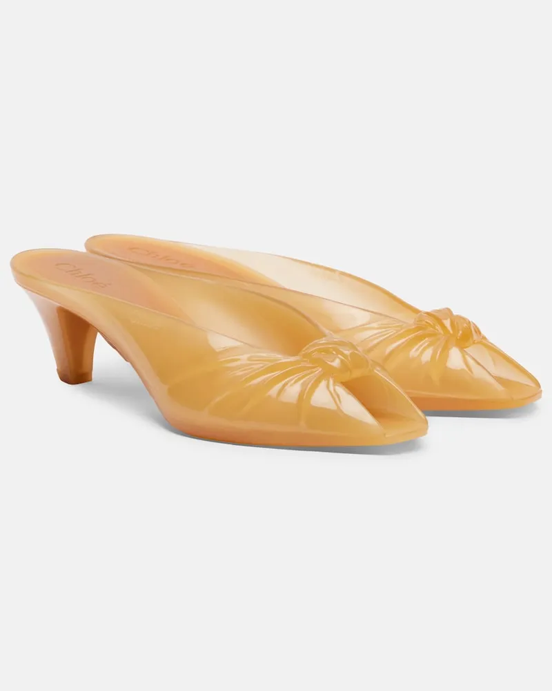 Chloé ChloÃ© Mules ChloÃ© Jelly Marrone