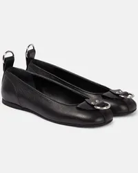 J.W.Anderson Ballerine Lock in pelle Nero