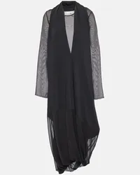 Maison Margiela Abito midi drappeggiato Nero