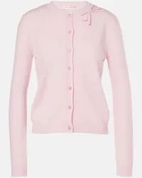 Valentino Garavani Cardigan in lana vergine Rosa