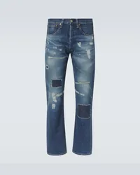 Junya Watanabe Jeans regular distressed Blu