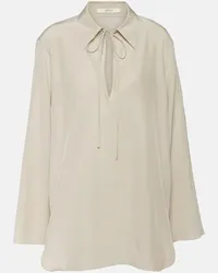 The Row Blusa Malon in seta Neutro