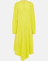 Stella McCartney Abito midi in seta Verde