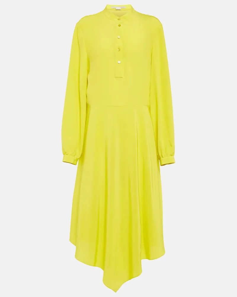 Stella McCartney Abito midi in seta Verde