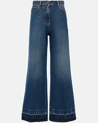 Valentino Garavani Jeans flared a vita alta Blu