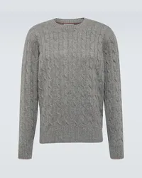 Brunello Cucinelli Pullover in cashmere Grigio